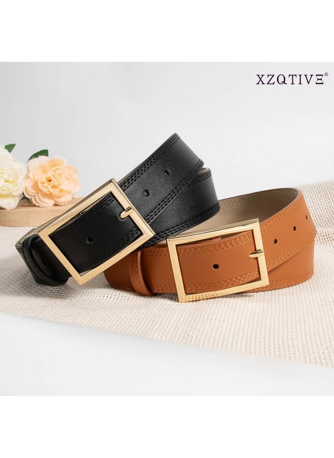 Women Leather Belts For Jeans Pants Dresses Fashion Waist Belt For Women With Pin Buckle