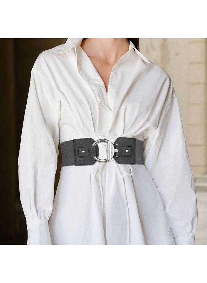 Women Wide Elastic Waist Belt Fashion Stretchy Dress Belt, Christmas Waist Belt