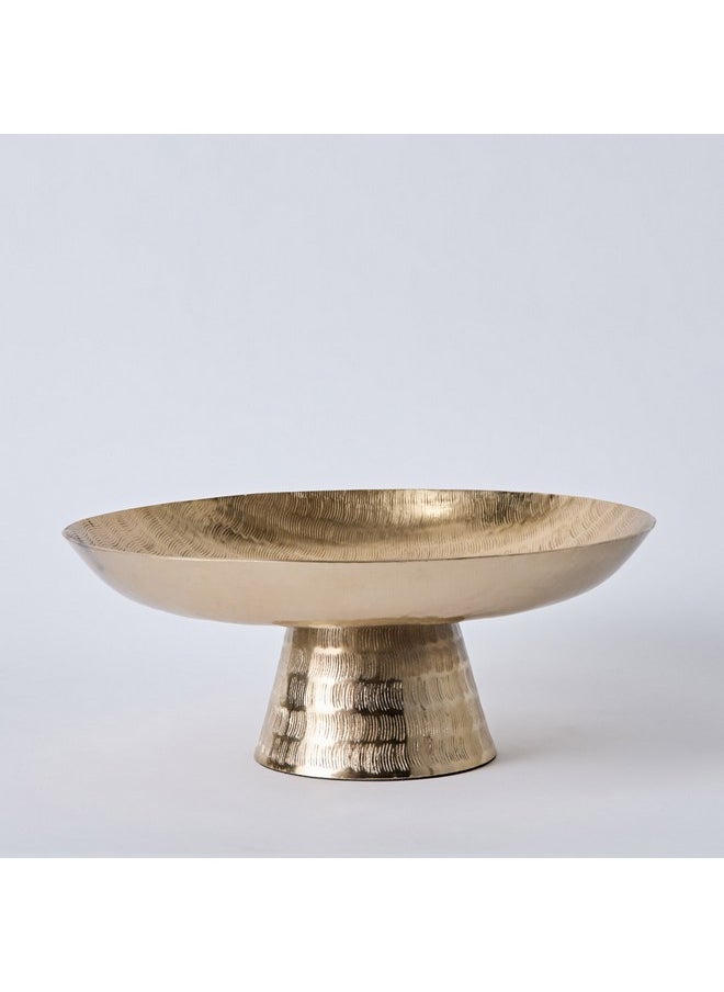 Arizona Aluminium Hammered Round Footed Bowl 35 x 25 x 14 cm