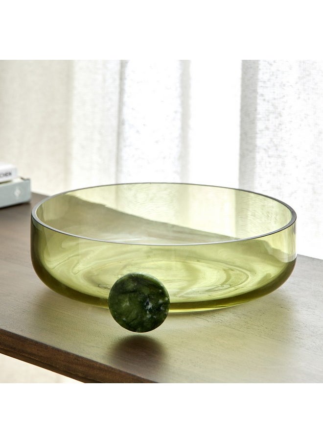 Auden Glass Deco Bowl with Handle 26 x 7 x 23 cm