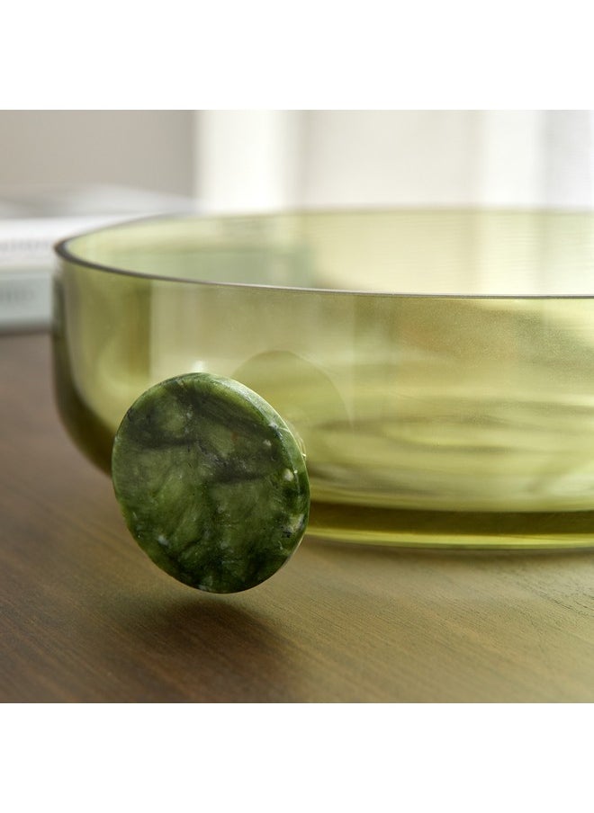 Auden Glass Deco Bowl with Handle 26 x 7 x 23 cm