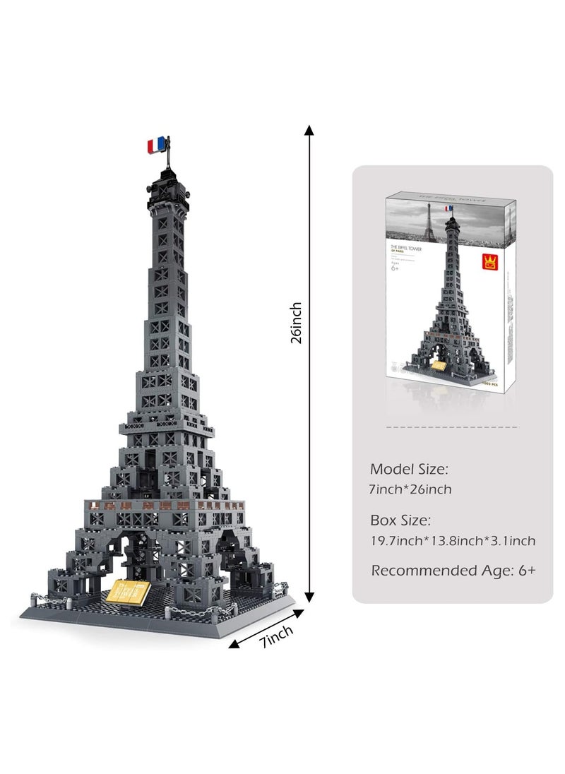 Architecture Eiffel Tower Building Blocks Set, Educational Learning Building Blocks Toy for Kids Age 6+, or Adult(1002PCS)