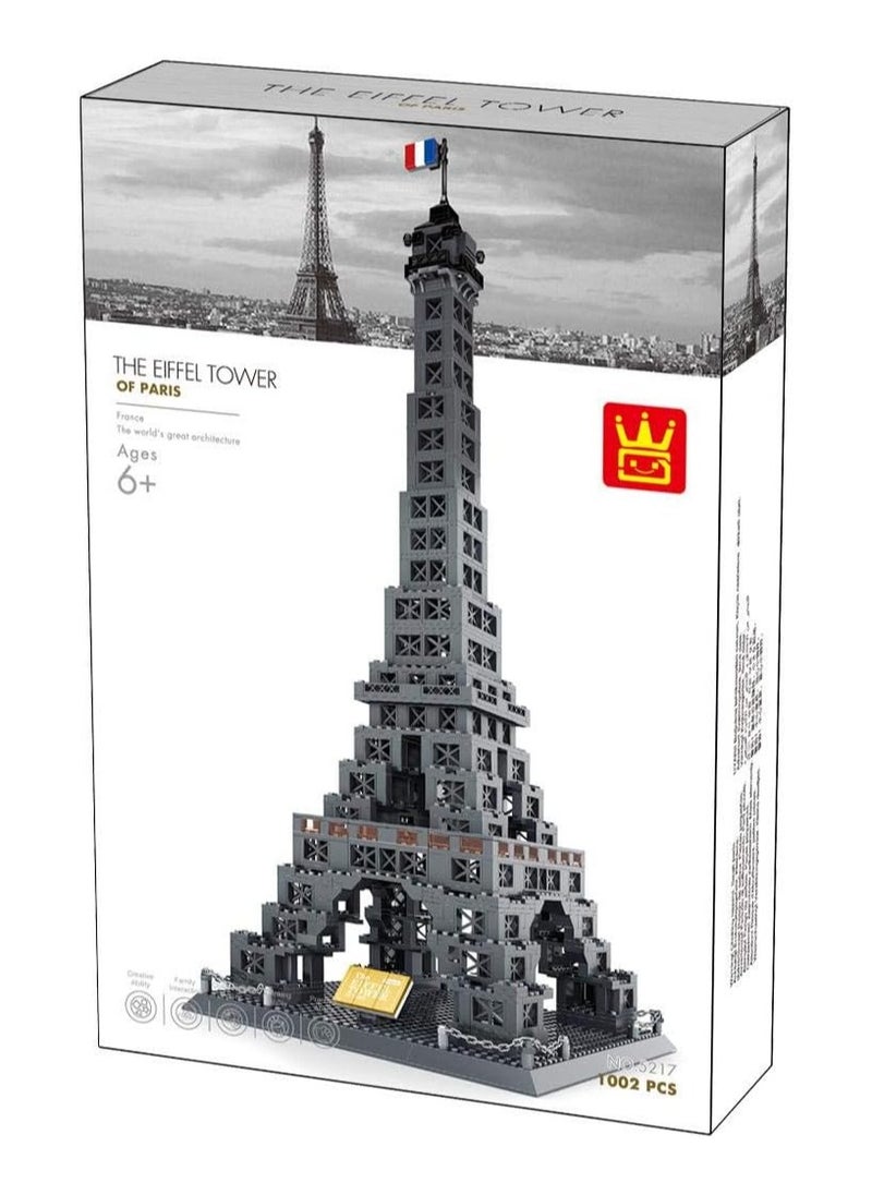 Architecture Eiffel Tower Building Blocks Set, Educational Learning Building Blocks Toy for Kids Age 6+, or Adult(1002PCS)