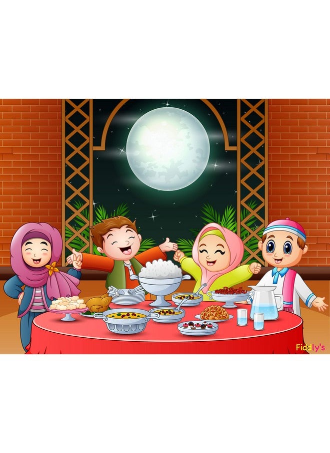 Fiddly'S Wood Jigsaw Puzzles For Kids & Children - 9 Pieces (Eid Festival - Pack Of 4) Age 3+