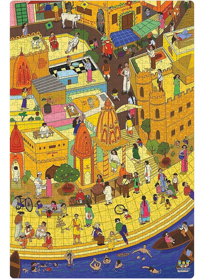 Holy City Varanasi Jigsaw Puzzle | Best Gift For Teenager | Fun And Challenging | Puzzle For Adult & 14+ Kids, 1000 Pieces Puzzle