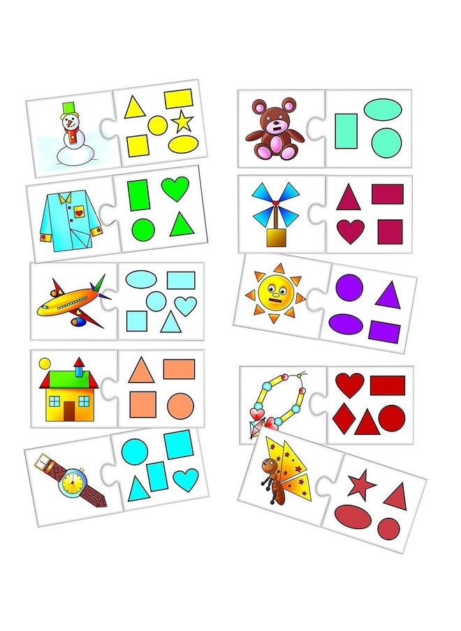 Creative Educational Aids P. Ltd. Kid Shape Match Puzzle (Multi-Color, 56 Pieces)