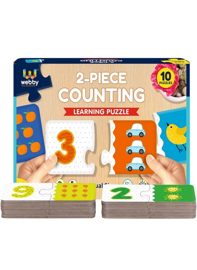 Counting Numbers 2 Pieces Learning Pack Jigsaw Puzzle, Montessori Early Educational Pre School Puzzle Toys For 3+ Years Kid