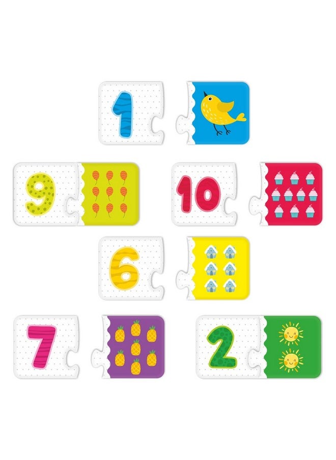 Counting Numbers 2 Pieces Learning Pack Jigsaw Puzzle, Montessori Early Educational Pre School Puzzle Toys For 3+ Years Kid