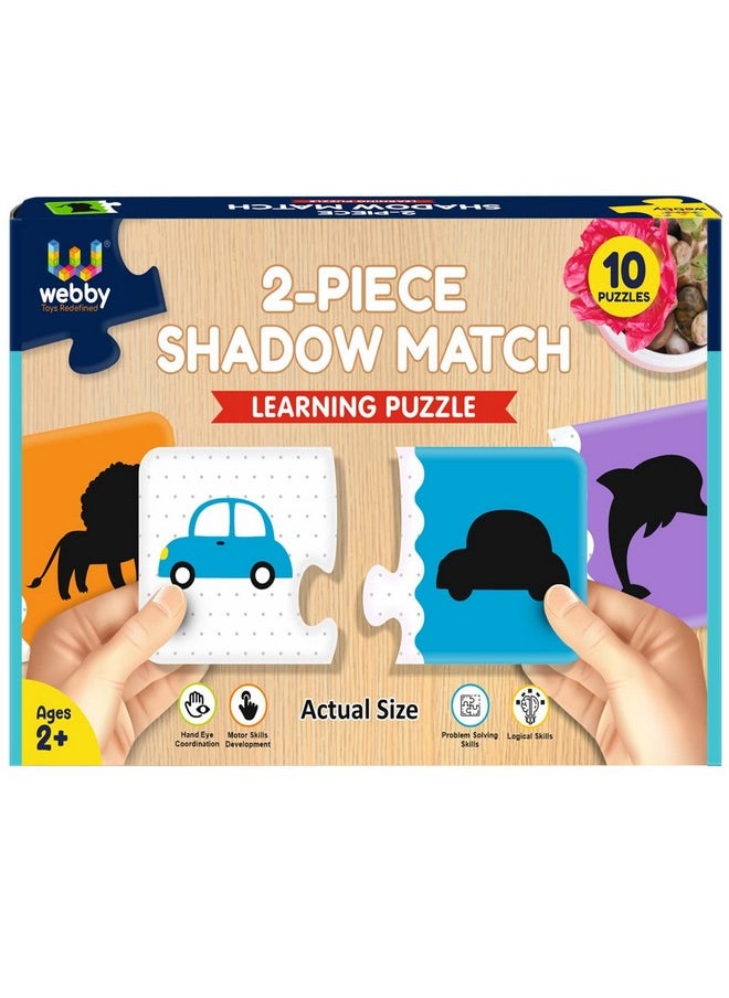 Shadow Match 2 Pieces Learning Pack Jigsaw Puzzle, Montessori Early Educational Pre School Puzzle Toys For 3+ Years Kid