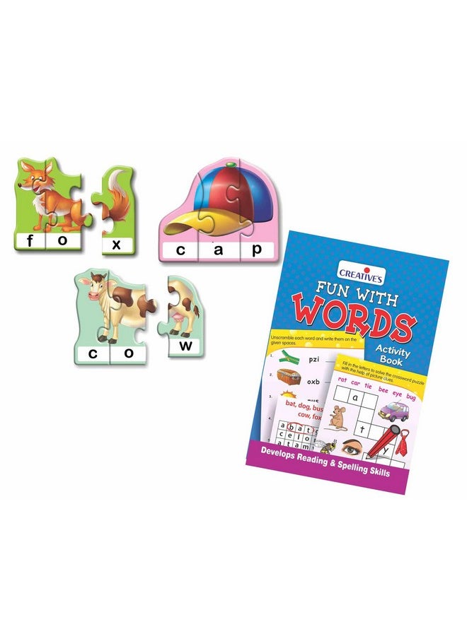 Fun With Words | 3 Letter Words| Develops Reading & Spelling Skills | Learning Games | Pre-School Games | Home Learning Game | Educational Games | Creative'S Pre-School Series |Ages 4 & Up