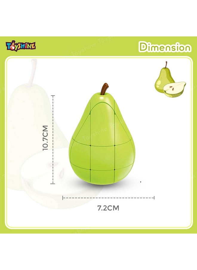 Pear Shaped Magic Speed Cube 3X3, Stress Relief Toys For Adults & Children, Cube Educational Creative Puzzle Toys Gifts For Kids Boys Girls Age 3 +