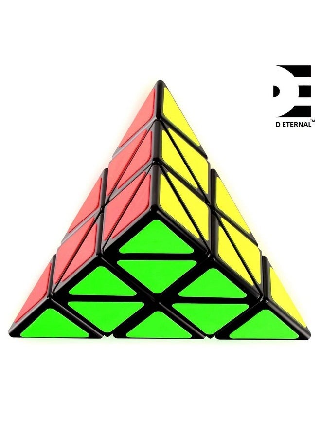 Pyraminx Pyramid Cube 3X3 High Speed Triangle Puzzle Cube, Black