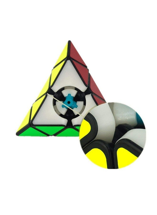 Pyraminx Pyramid Cube 3X3 High Speed Triangle Puzzle Cube, Black