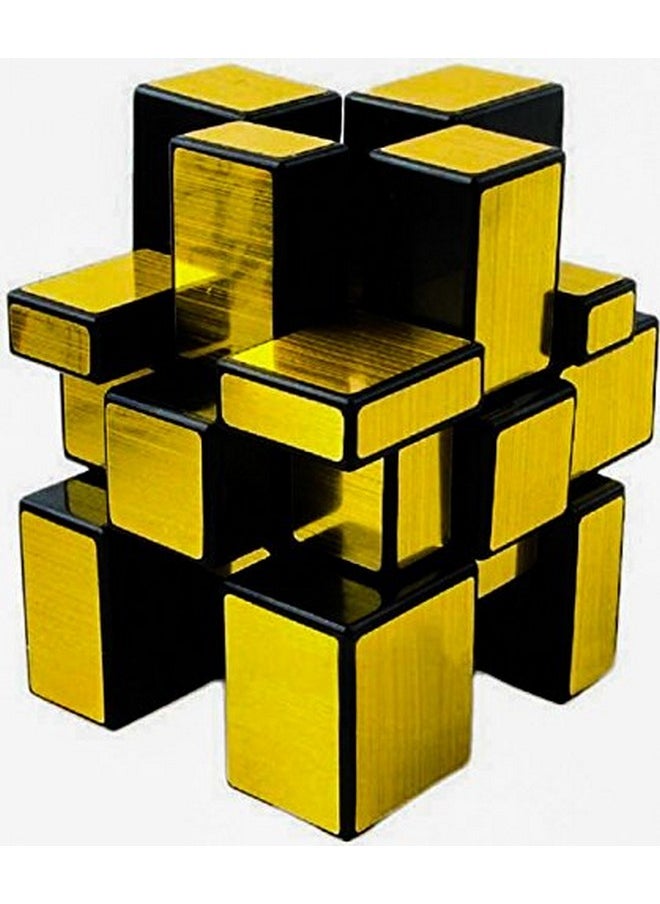 Mirror Cube 3X3 Cube High Speed Gold Mirror Magic Cube 3X3 Mirror Cube Brainstorming Puzzle Game Toy, Kids And Professionals