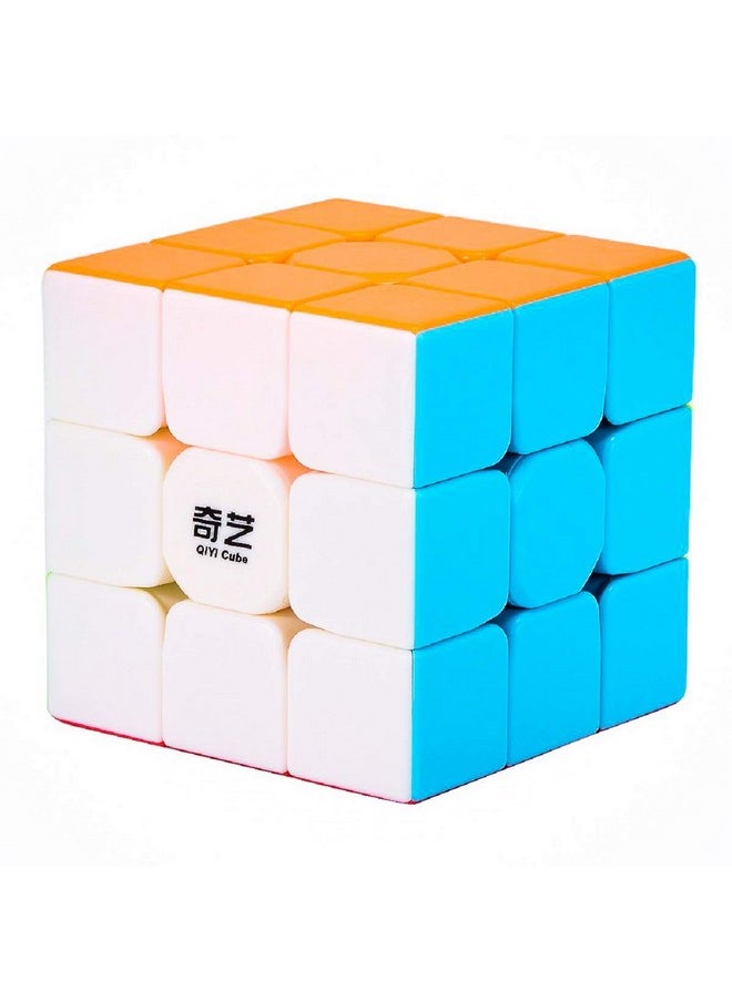 Qy Warrior 3X3X3 High Speed Stickerless Magic Cube Puzzle For Boys Girls And Kids