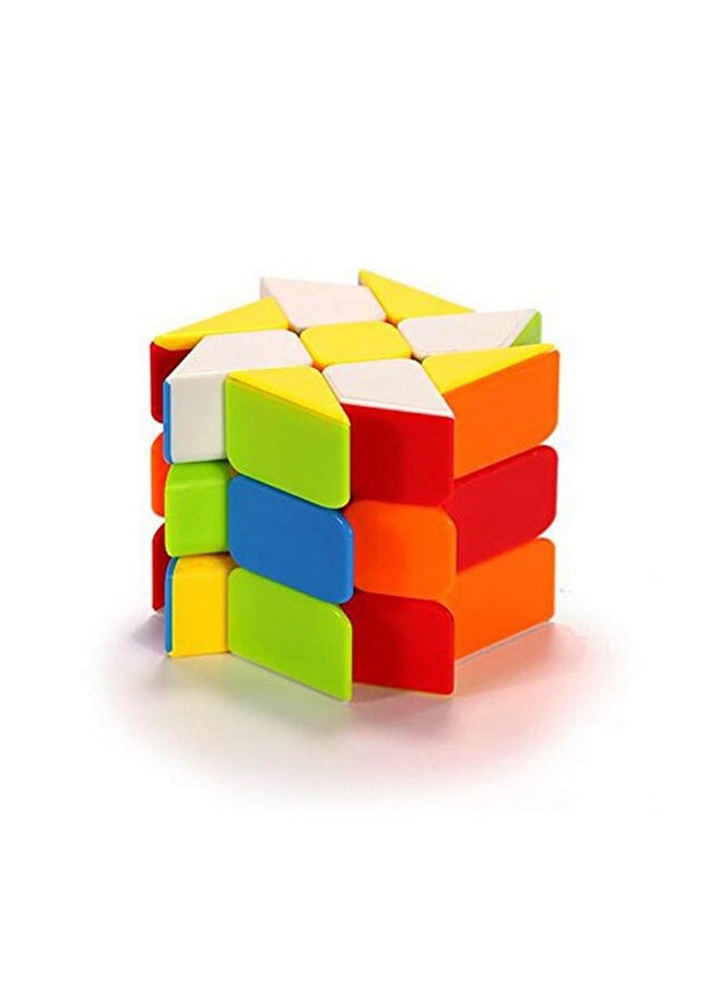 Moyu Windmill Cube 3X3 Shape Mod Twisty Puzzle Stickerless Cube, Multicolour