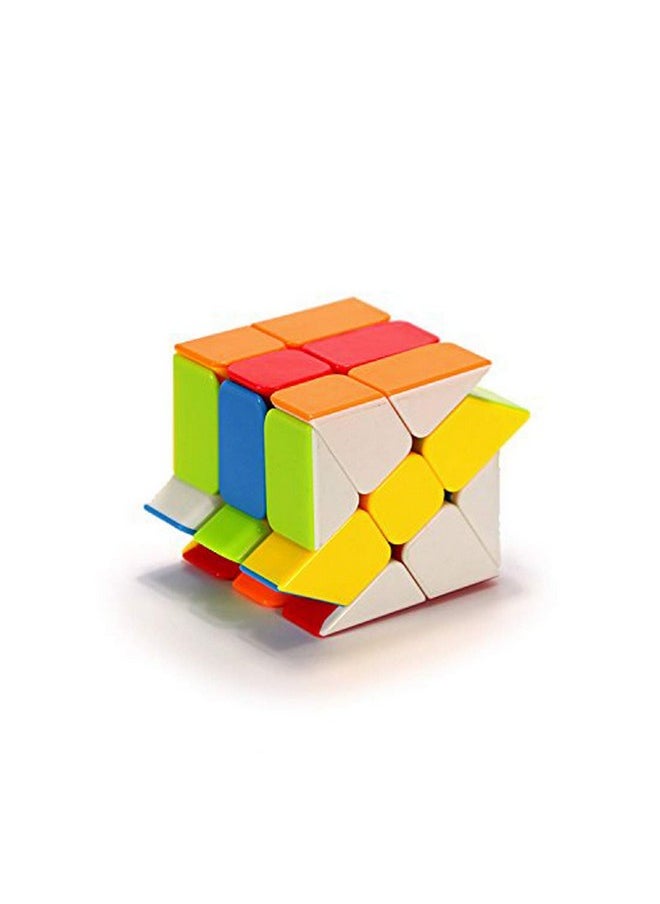 Moyu Windmill Cube 3X3 Shape Mod Twisty Puzzle Stickerless Cube, Multicolour