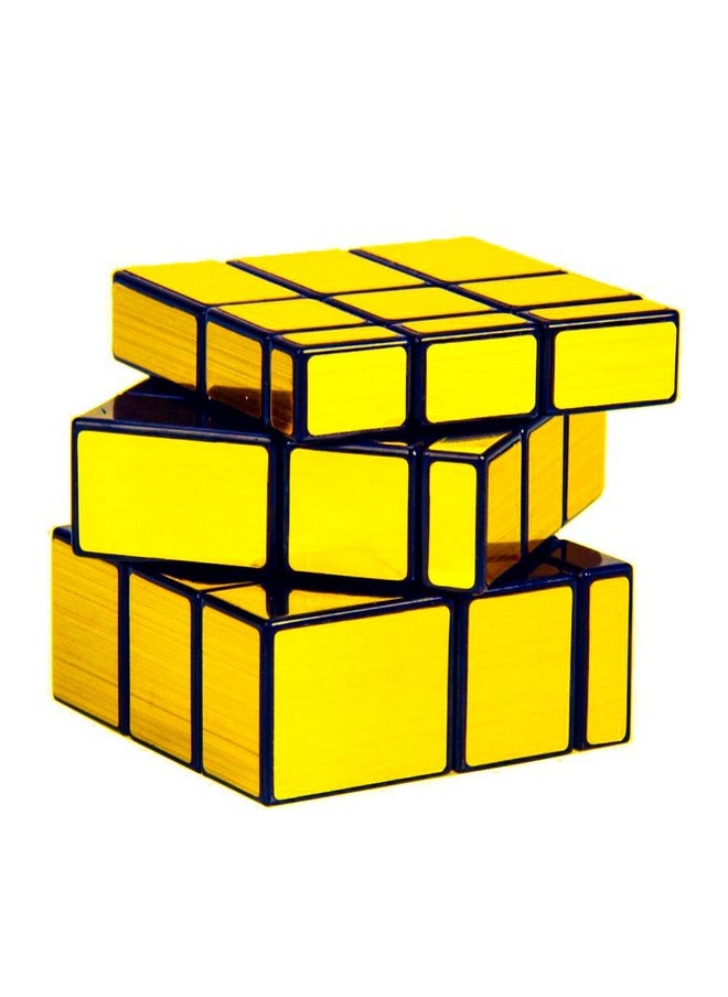 Speed Cube Combo Set Of 4X4 Stickerless And Gold Mirror Stickered Cubes Puzzle Combo (4X4 Cube +Mirror Cube)