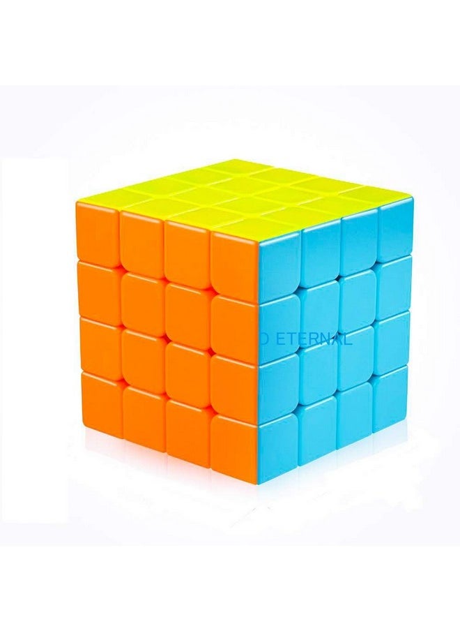 Speed Cube Combo Set Of 4X4 Stickerless And Gold Mirror Stickered Cubes Puzzle Combo (4X4 Cube +Mirror Cube)