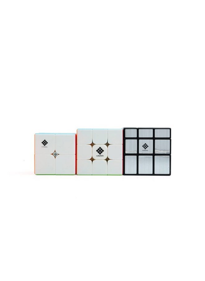 Drift 2X2, 3X3 & Mirror (Silver) Combo Stickerless - Kid