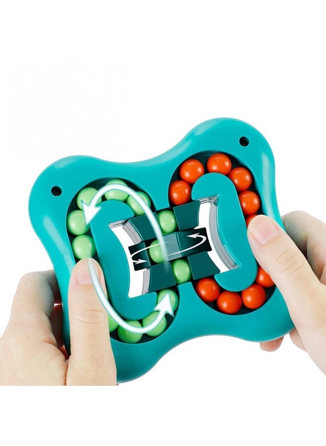 Finger Tip Rotate Magic Bean Fidget Spinner Toys For Kids & Adults, Mind Teaser Memory Game Educational Puzzle Handheld Toy For Boys Girls 3-12 Years Birthday Christmas Gift