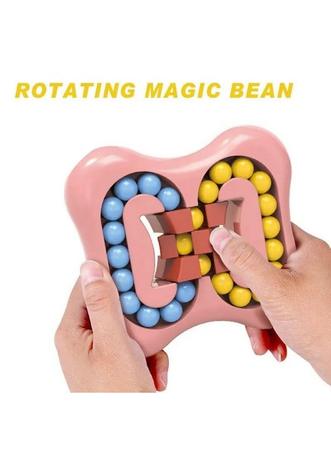 Finger Tip Rotate Magic Bean Fidget Spinner Toys For Kids & Adults, Mind Teaser Memory Game Educational Puzzle Handheld Toy For Boys Girls 3-12 Years Birthday Christmas Gift