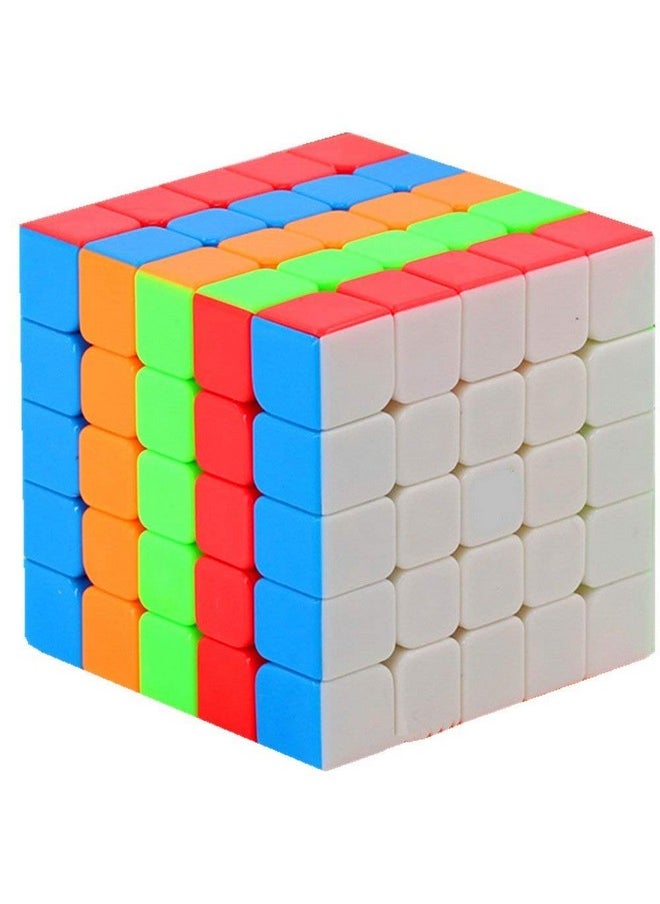 Moyu Meilong 5 5X5 High Speed Stickerless Magic Puzzle Cube Toy,Multicolor, Teen