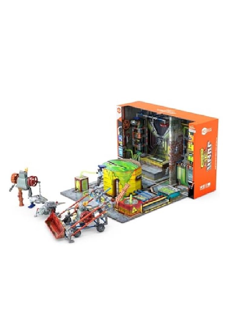 HEXBUG JUNKBOTS Factory Collection Alley Dumpster, Surprise Toys in Every Box LOL