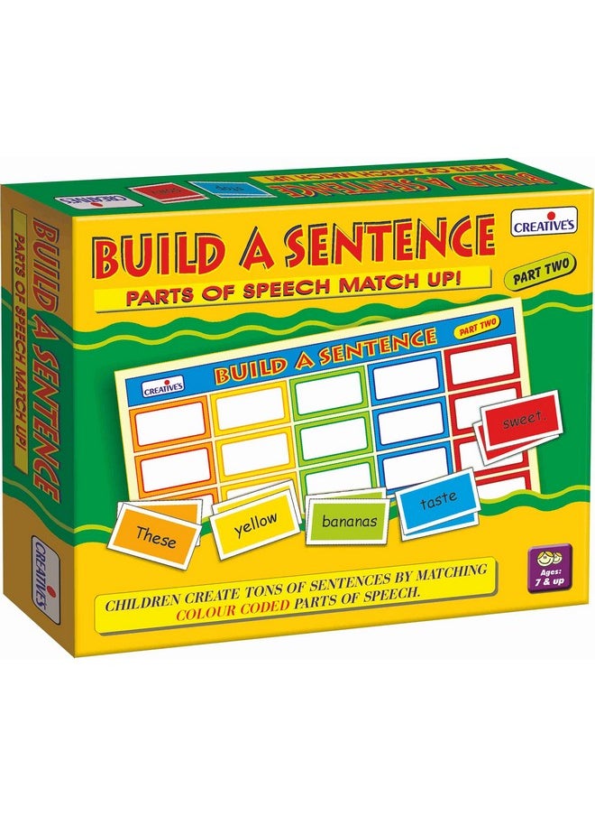 Creative Educational Aids P. Ltd.-Cre0906 Build A Sentence-2 (Multi-Color), Toy