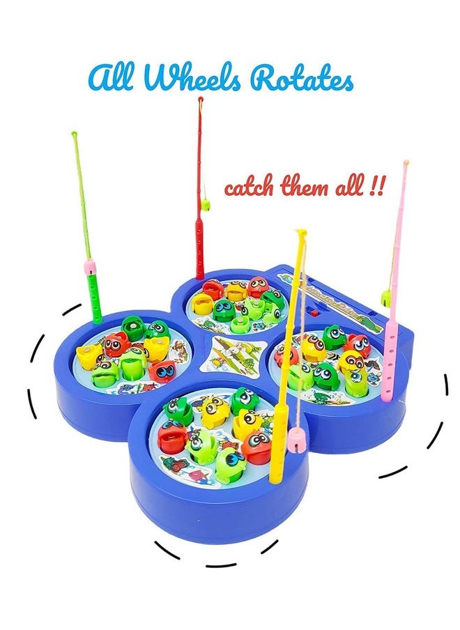 Entertainment Set For Kids Fish Catching Game For 3 Years And Above, (Assorted Color)