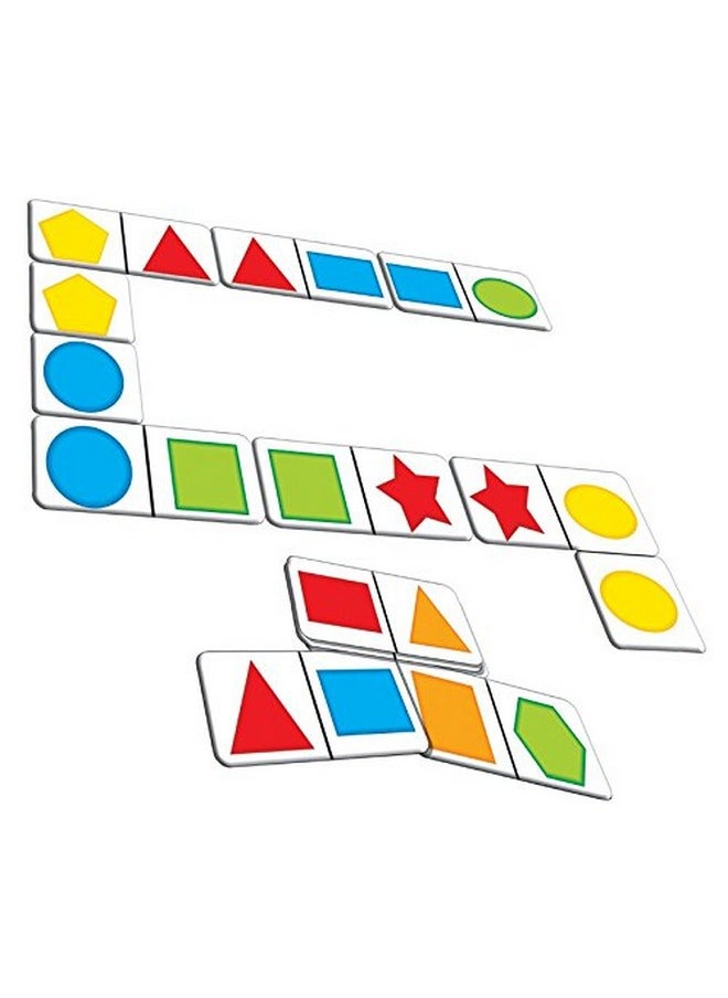 Creative Educational Aids P. Ltd. - Cre0651 Dominoes - Shapes And Colours Card Game (Multi-Color, 28 Pieces), 3 Years And Above