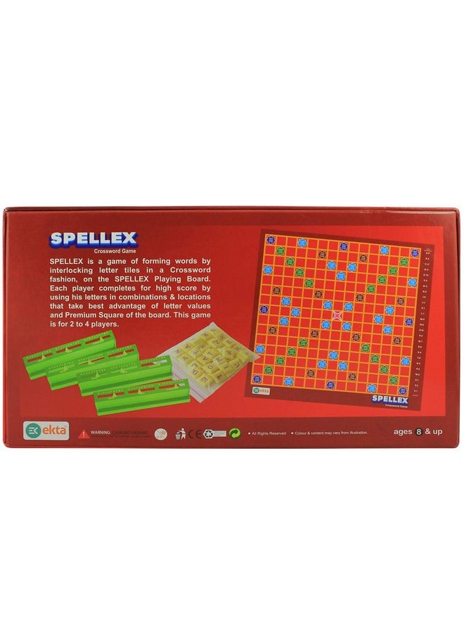 Spellex Indoor Board Game Set For Kids (Boys/Girls) 8+ Years/Birthday Gift Item Multicolor Multicolor