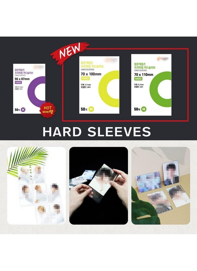 Kpop Photocard Sleeves (Hard, 56X87) For Kpop Photocards & Trading Cards (Pack Of 50)