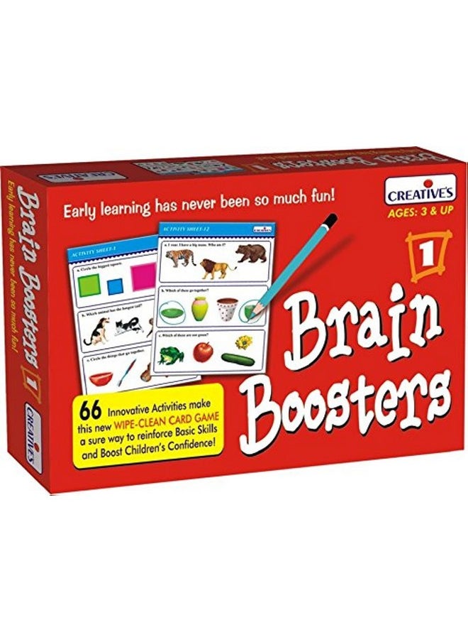 Creative Educational Aids P. Ltd. Men'S, Women'S 0987 Brain Boosters - I For Adult,66 Pieces