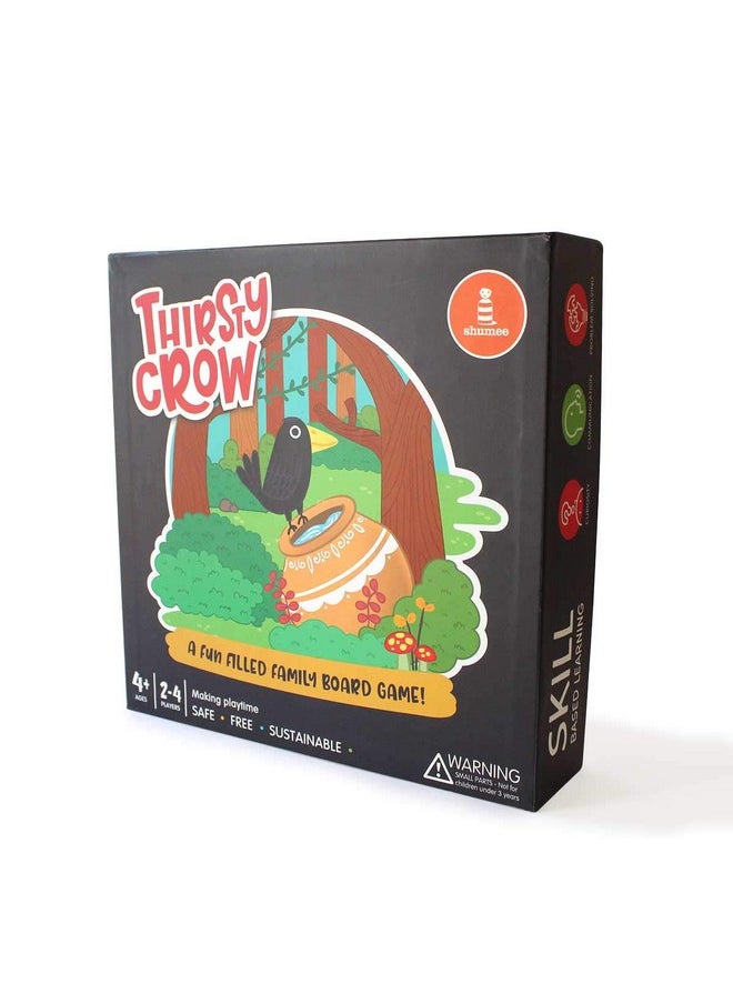 Wooden Thirsty Crow Board Game - Fun Family Game Set (4 Years+) | Multicolor | Eco Friendly & Safe | Organic & Non Toxic | Focused Play