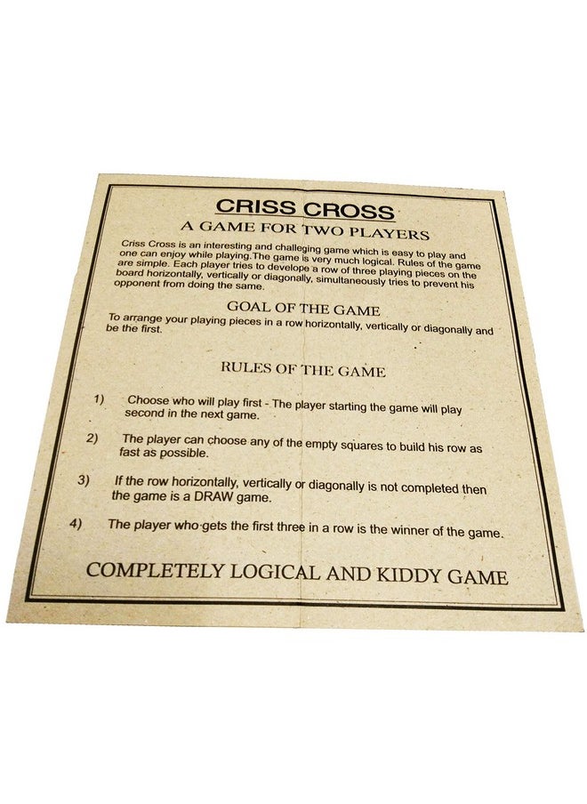 Criss Cross Game - Birthday Return Gift (Pack Of 6)