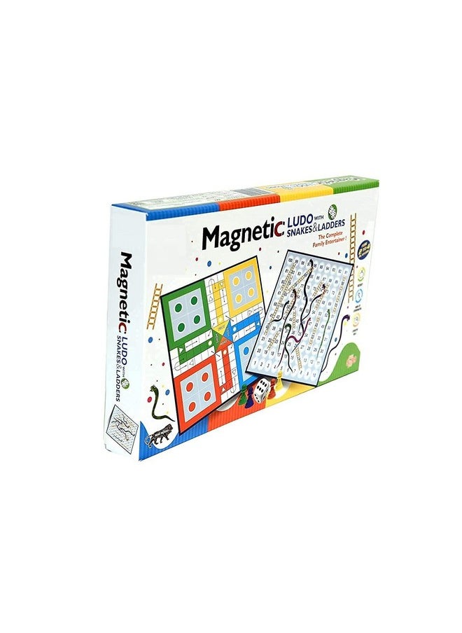 2 In1 Magnetic Snakes And Ladders With Ludo Game For Kids, Travel Board Game, 2 In 1 Classic Board Game