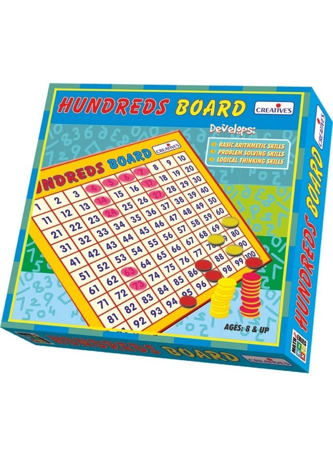 Creative Educational Aids P. Ltd. - Cre0671 Maths Hundreds Board Game (Multi-Color), Kid, Multicolor