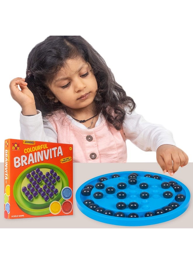 Mind Challenging Brainvita Jumbo Marble Game For Kids