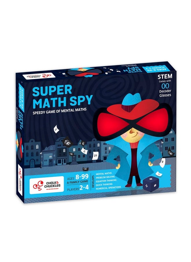 Super Math Spy Board Game For Kids Age 8-12, Educational Brain Games For Kids 10+ Years, Gift For Boys, Girls 9, 10, 11 Years, Stem Toys For Kids