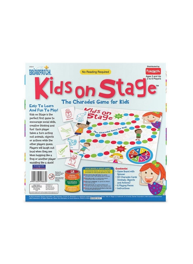 Games, Kids On Stage, Educational Charade Game For Kids, 2 - 6 Players, Ages 3 Years And Above