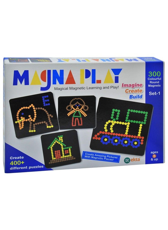 Magna Play Set - 1 Magical Magnetic Play N Learn Art Draw - Kids, Multicolor