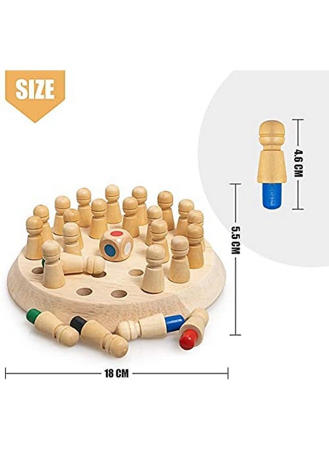 Matching Games, Wooden Memory Match Stick Chess Game,Blowest Colorful Memory Chess, Funny Block Board Game, Early Educational Toy, Brain Training Games For Boys And Girls Age 3 And Up