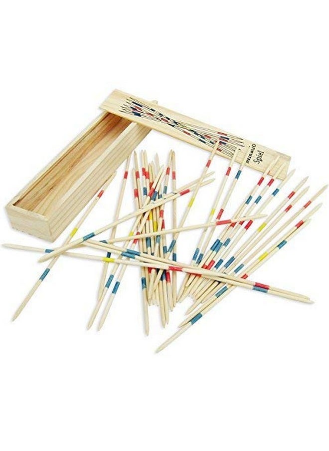 Mikado Spiel Wooden Sticks Game - Fun Game(Pack Of 6) Best Birthday Return Gift