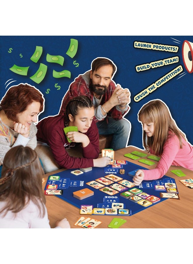 Board Game - Up Start, Entrepreneurship And Business Strategy Game For Kids, Teens And Adults, Fun For Family & Friends, Game Night, Gifts For Boys And Girls Ages 7, 8, 9 And Up