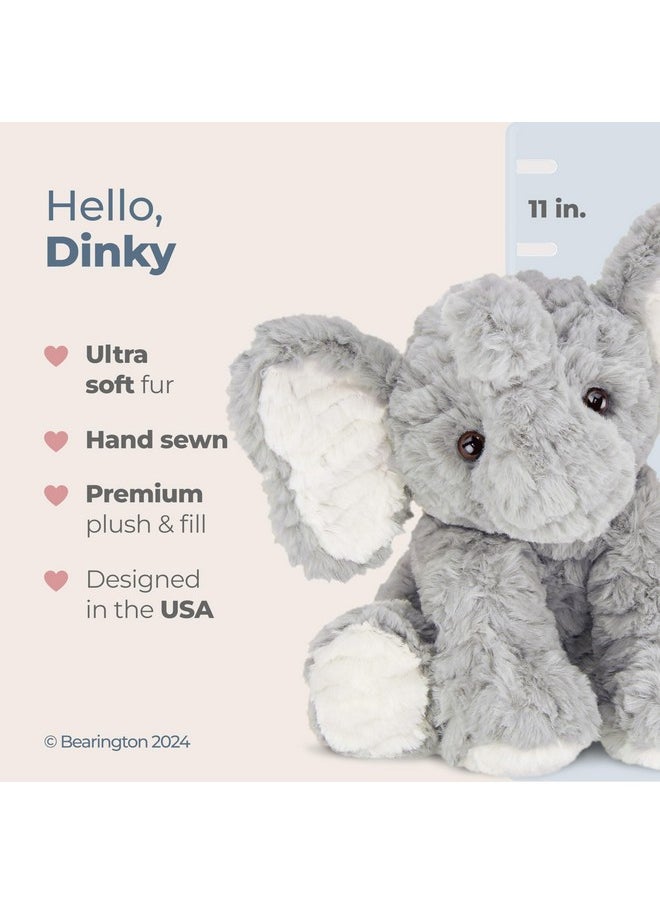 Dinky The Elephant 11 Inch Stuffed Elephant - Stuffed Animal - Plush Elephant