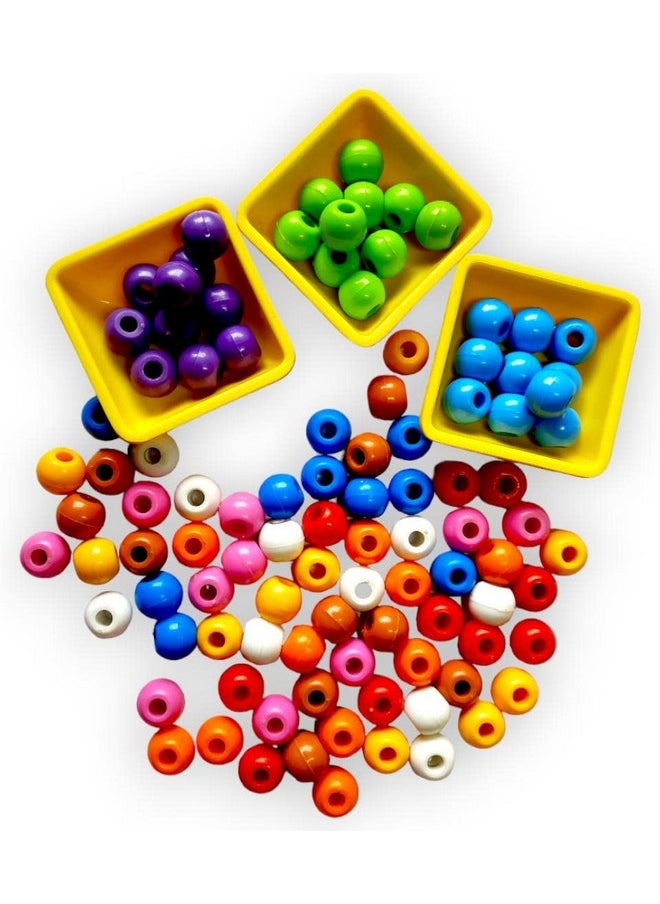 Counting Beads, Counting Toys For Kids, Age 3+, Multicolour, (100 Beads)