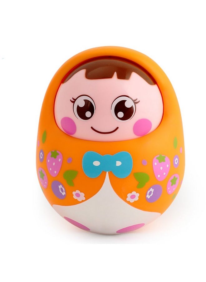 Baby Rattles Nodding Tumbler Doll Sweet Bell Music Roly-Poly Learning Education Toy (1 Pcs)