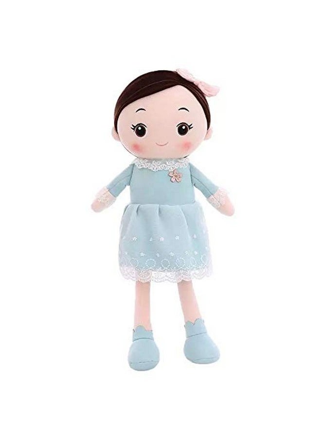 Super Soft 40Cm Height Stuffed Girl Doll - Polyfill Washable Cuddly Soft Plush Toy - Helps To Learn Role Play - 100% Safe For Kids (Random Color Will Be Send)