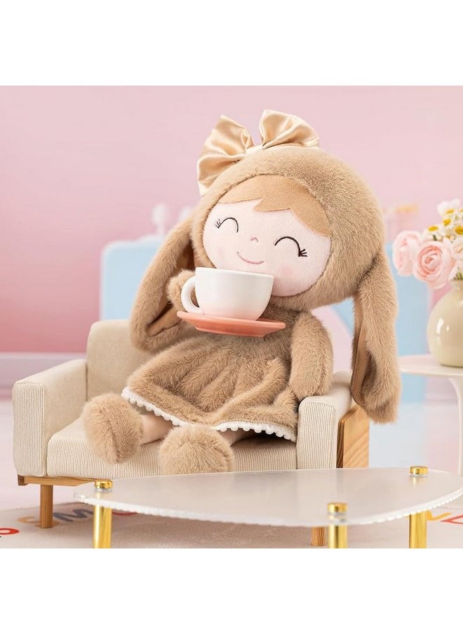 Super Soft Toy Stuffed Bunny Baby Doll Plush Toys For Kids Baby Girls Lovable And Huggable Gift For Birthdays & Occasions For Children Home Decor (Size 40 Cm) (Brown)